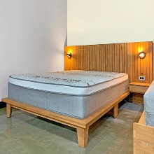 레이스 호텔형 원목 침대 (기본매트리스 포함)